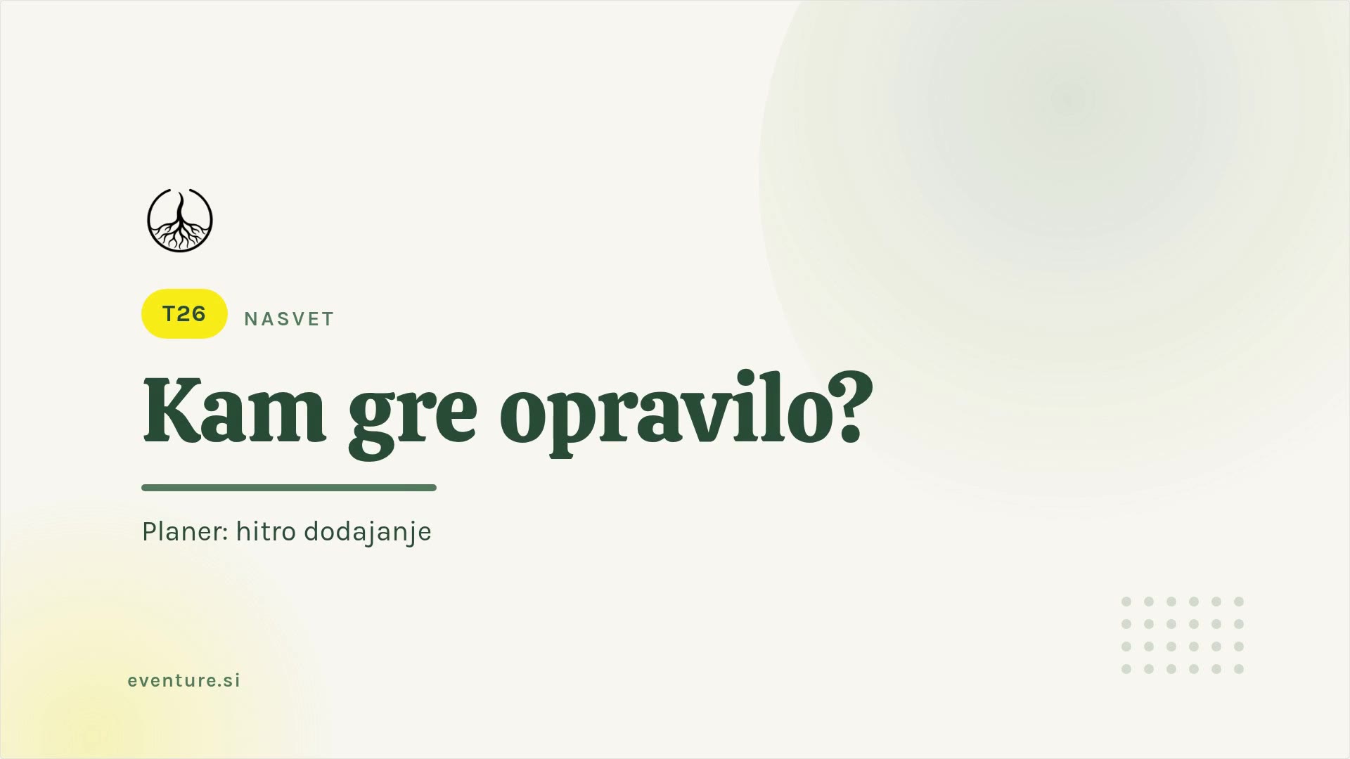 Savjet: kamo ide zadatak